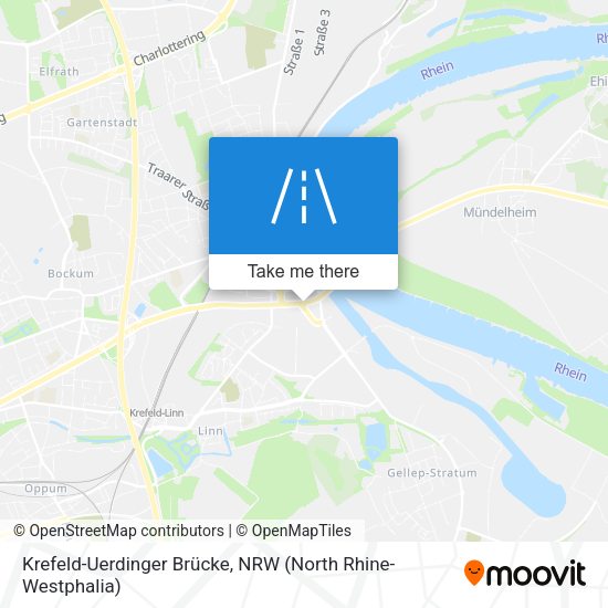 Krefeld-Uerdinger Brücke map