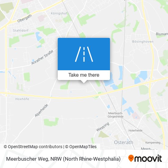 Meerbuscher Weg map