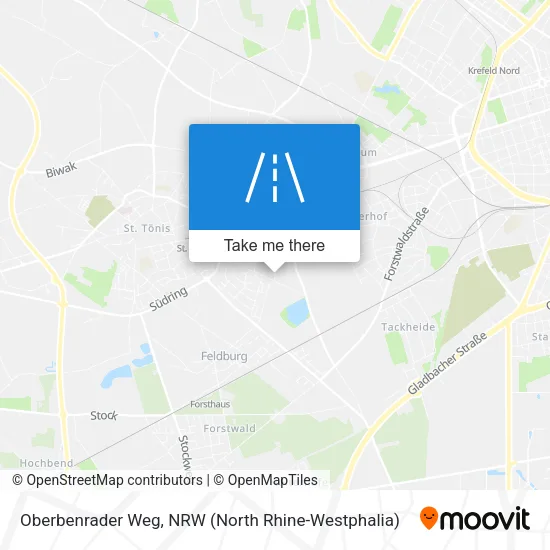 Карта Oberbenrader Weg