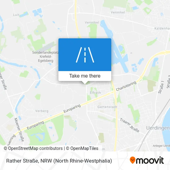 Rather Straße map