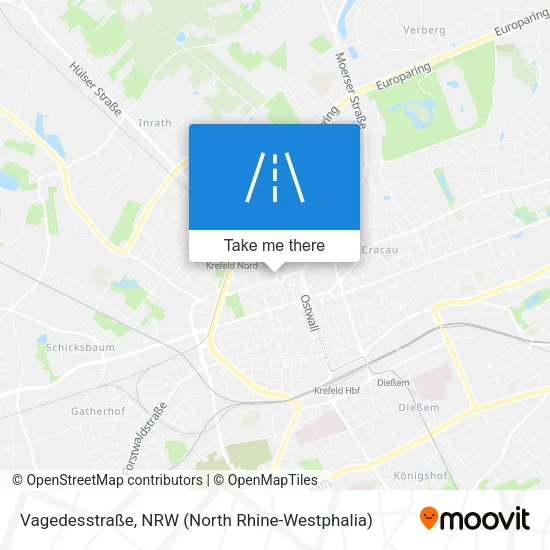 Карта Vagedesstraße