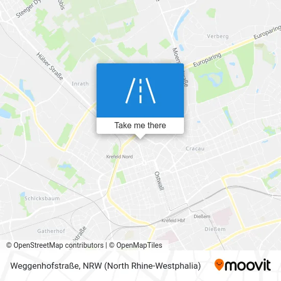 Weggenhofstraße map