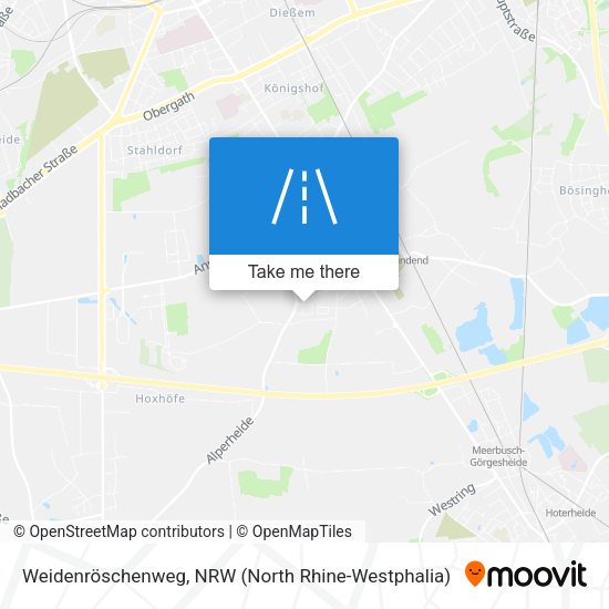 Weidenröschenweg map