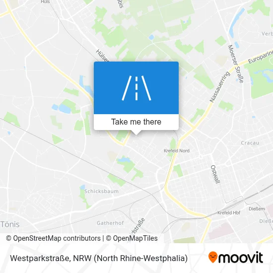Westparkstraße map