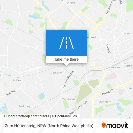 Карта Zum Hüttensteig