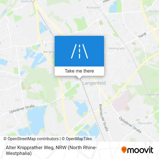 Карта Alter Knipprather Weg