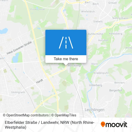 Карта Elberfelder Straße / Landwehr