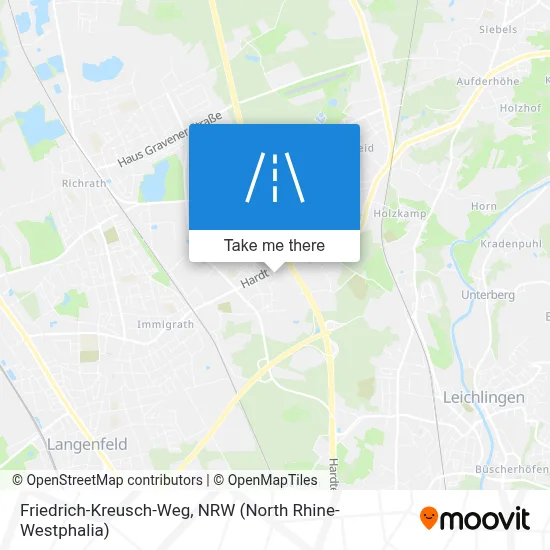 Friedrich-Kreusch-Weg map