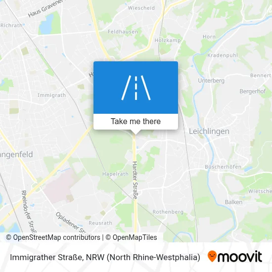 Immigrather Straße map