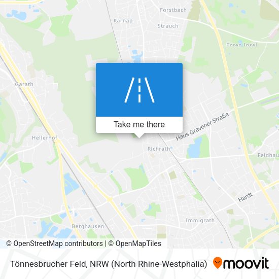 Tönnesbrucher Feld map
