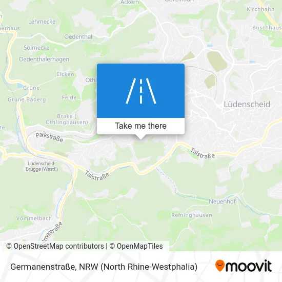 Карта Germanenstraße