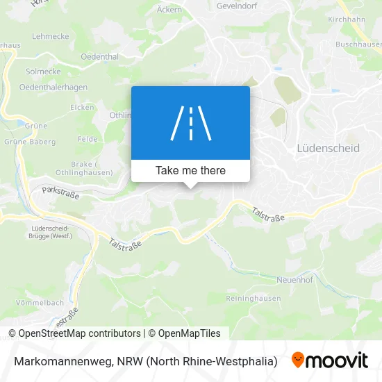 Карта Markomannenweg