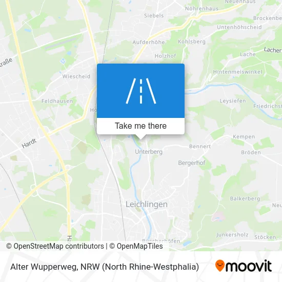 Карта Alter Wupperweg