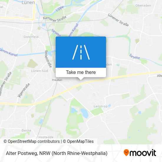 Карта Alter Postweg