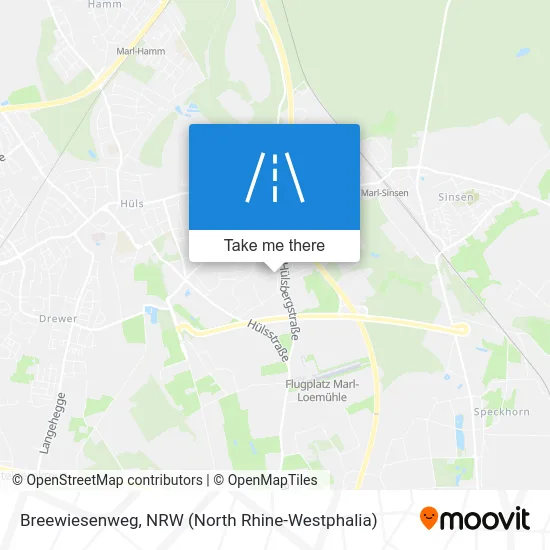 Breewiesenweg map