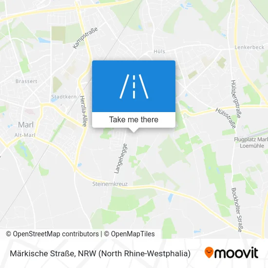 Карта Märkische Straße