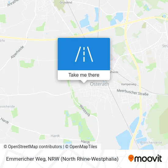 Emmericher Weg map