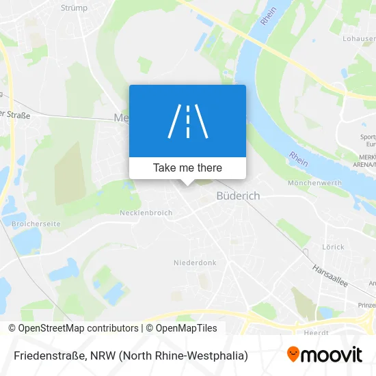 Карта Friedenstraße