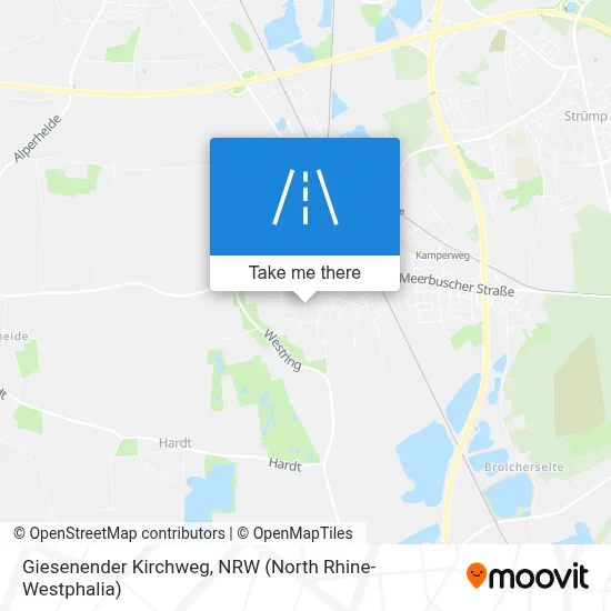 Giesenender Kirchweg map