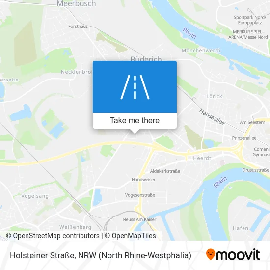 Карта Holsteiner Straße