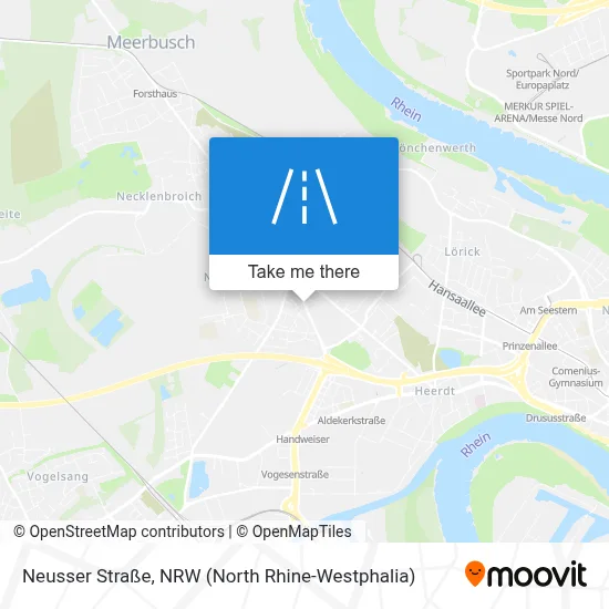 Neusser Straße map