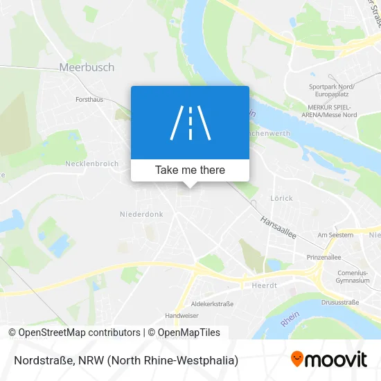 Карта Nordstraße