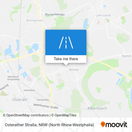 Osterather Straße map
