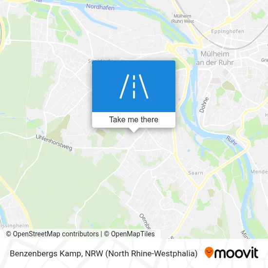 Benzenbergs Kamp map