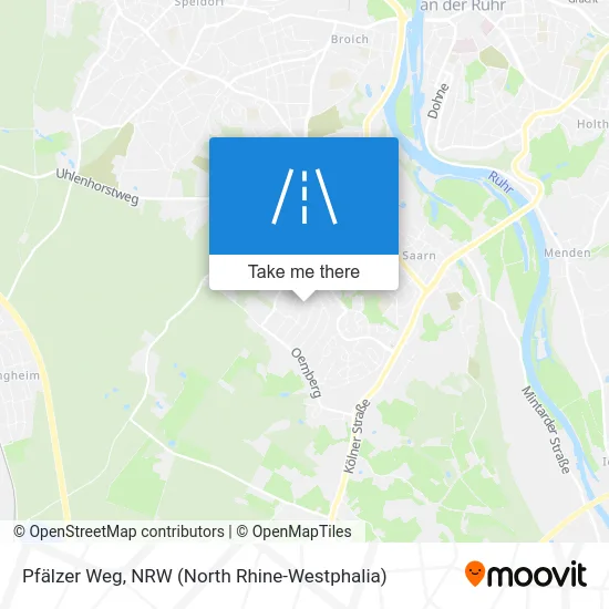 Карта Pfälzer Weg