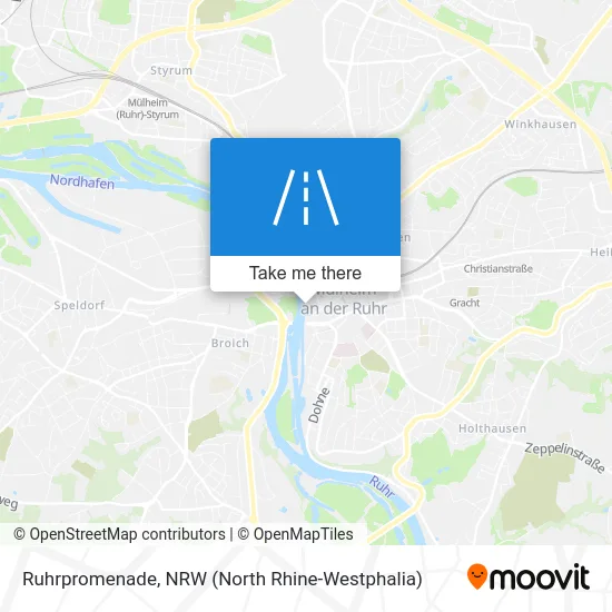 Ruhrpromenade map
