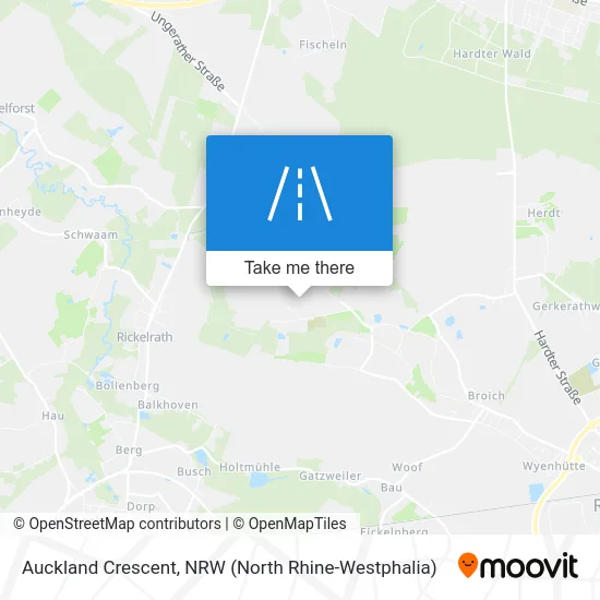 Auckland Crescent map