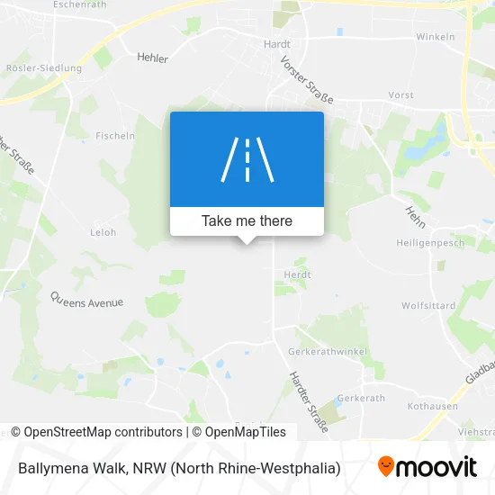 Карта Ballymena Walk