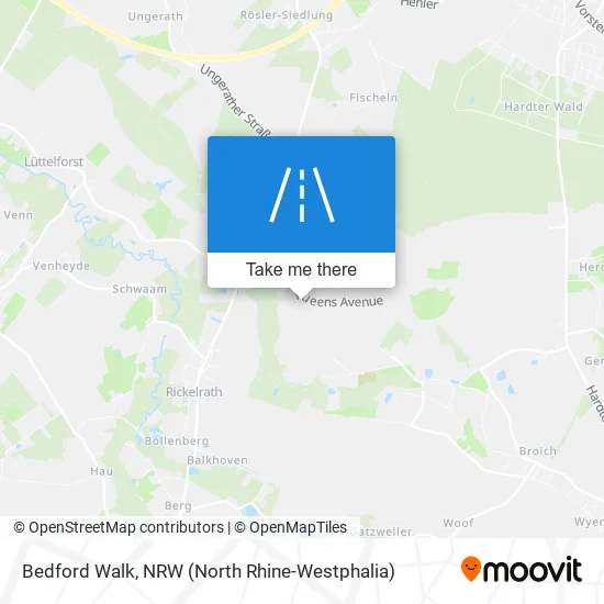 Карта Bedford Walk