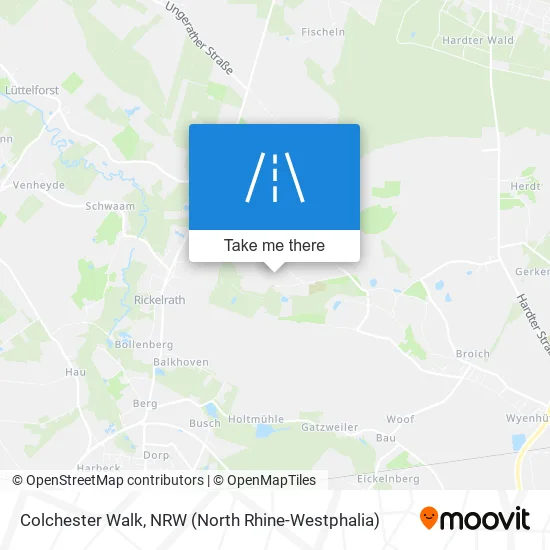 Карта Colchester Walk