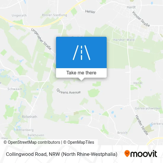 Collingwood Road map