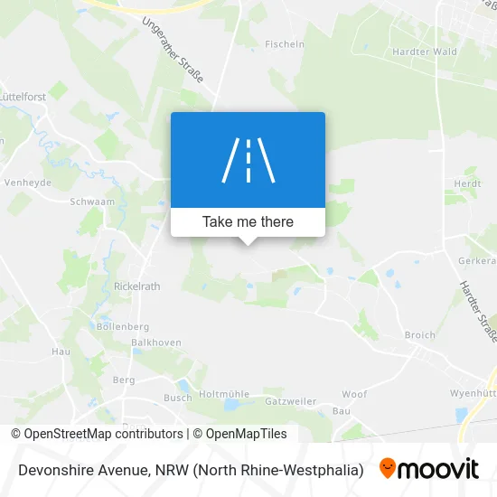 Карта Devonshire Avenue