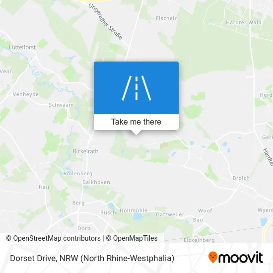 Dorset Drive map