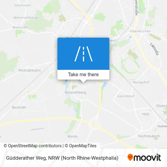 Güdderather Weg map