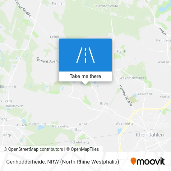 Карта Genhodderheide