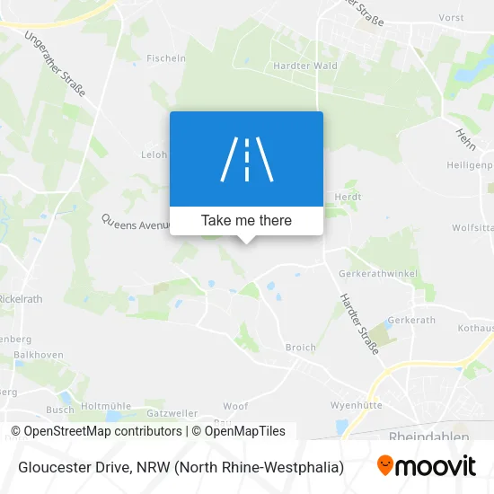 Карта Gloucester Drive