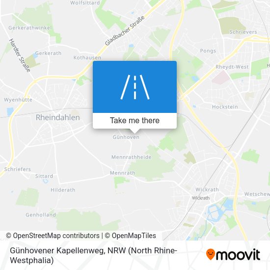 Günhovener Kapellenweg map