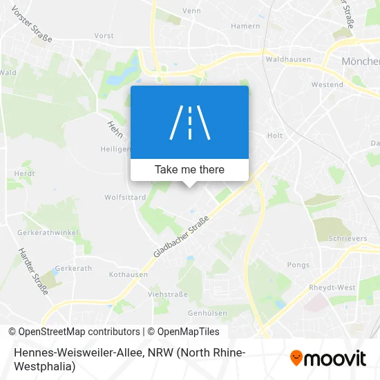 Hennes-Weisweiler-Allee map