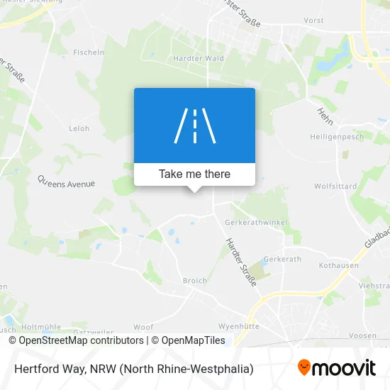 Hertford Way map