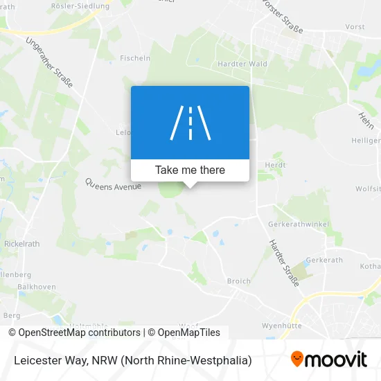 Карта Leicester Way