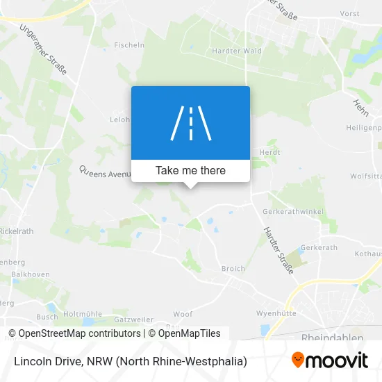 Lincoln Drive map