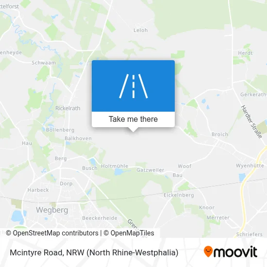 Mcintyre Road map