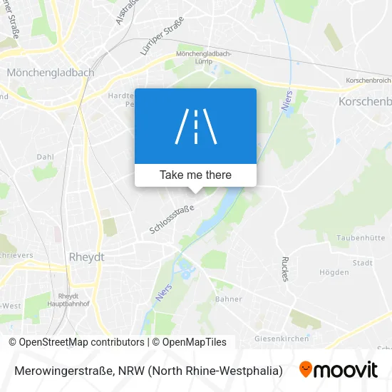 Карта Merowingerstraße