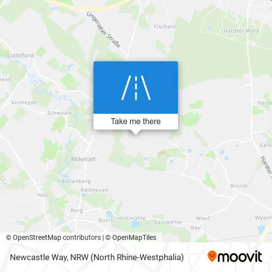 Карта Newcastle Way