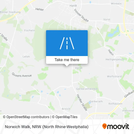 Карта Norwich Walk
