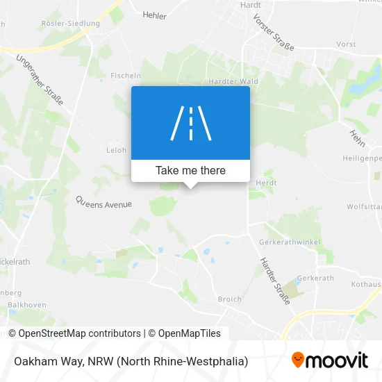 Карта Oakham Way